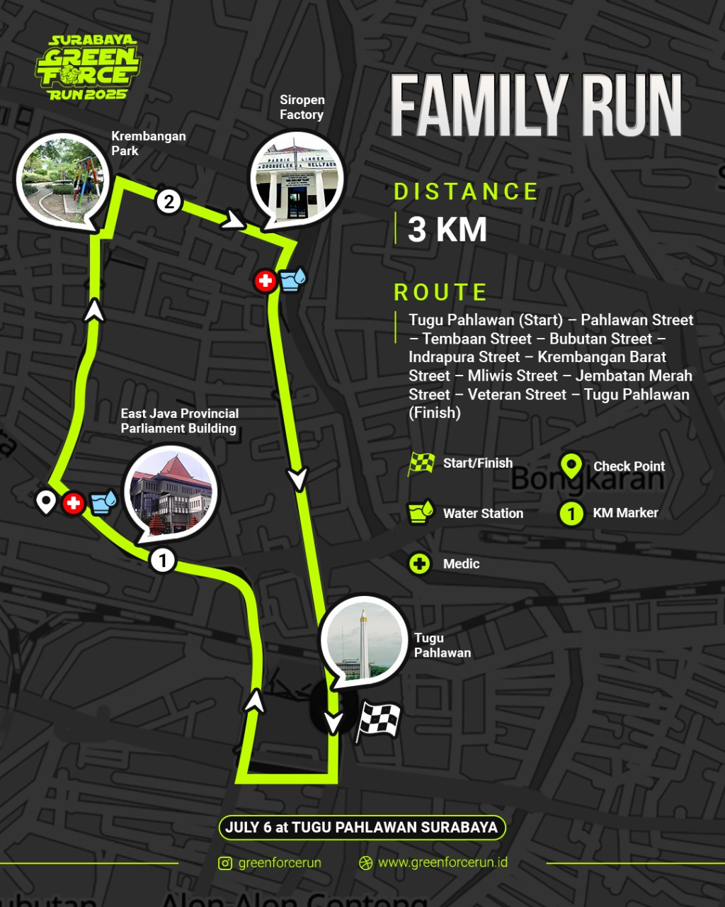 Barang Panas! Berikut Rute Seru Green Force Run 2025